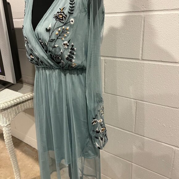 Xhilaration Small Blue Sweater Dress – Cozy Everyday Wear - Picture 3 of 8